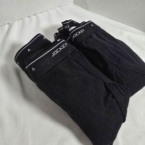 Jockey Men's Classic Brief 4/Pack Size 38 RN 61683 NEW W/O Package Cotton Black